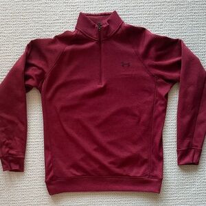 Under Armour Burgundy Quarter-Zip Pullover